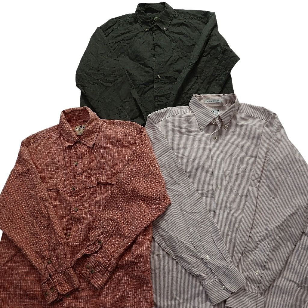 古着卸 まとめ売り アウトドアブランドMIX 長袖シャツ 9枚セット  