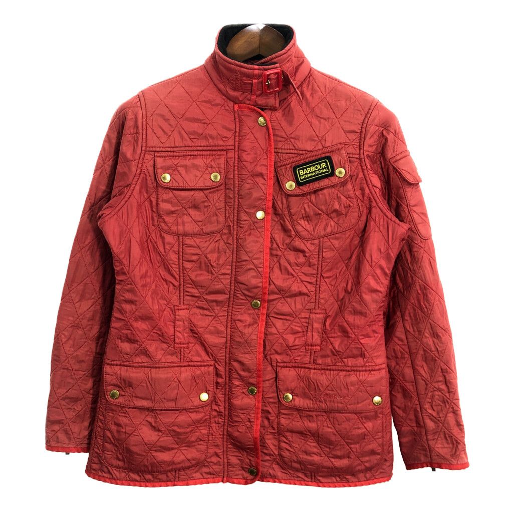 Barbour バブアー INTERNATIONAL インターナショナル キルティングジャケット レッド (レディース 10) 中古 古着 Q9816  - メルカリ