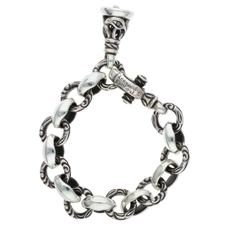 1ブラックダイヤ9クレーンサークルブレスレット