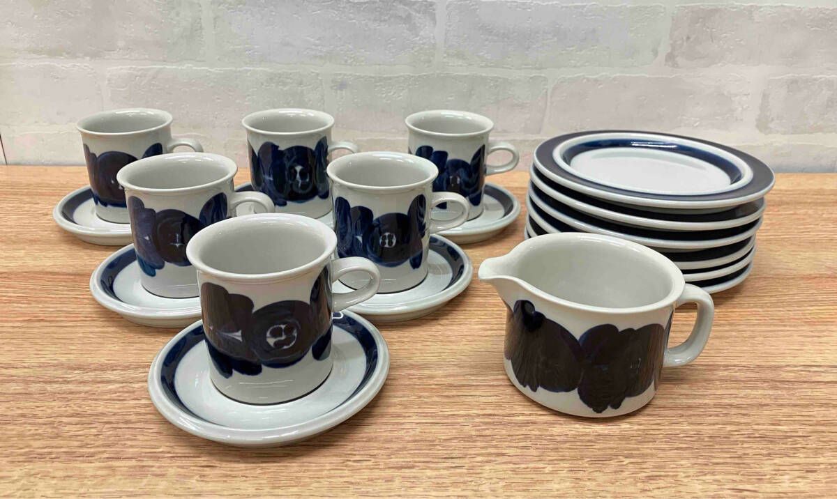 アラビア アネモネシリーズ 16センチ プレート 4枚セットまとめ売り