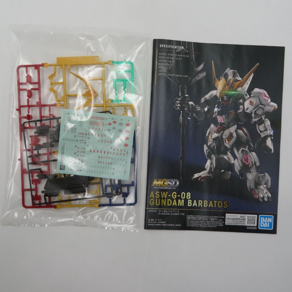 ✨未組み立て品 ガンダム プラモデル MGSD ASW-G-08 バルバトス✨ 未組立 BANDAI MGSD ASW-G-08 ガンダムバルバトス プラモデル 未