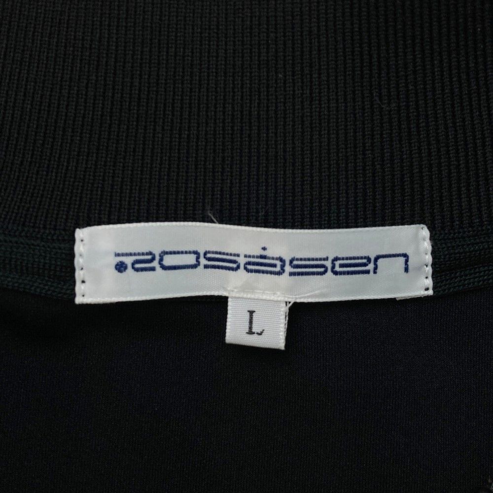 サイズ：L ROSASEN ロサーセン  ジップジャケット レザー  ブラック系 [240101429517] ゴルフウェア メンズ ストスト サイズ：L ROSASEN ロサーセン ジップジャケット レザー