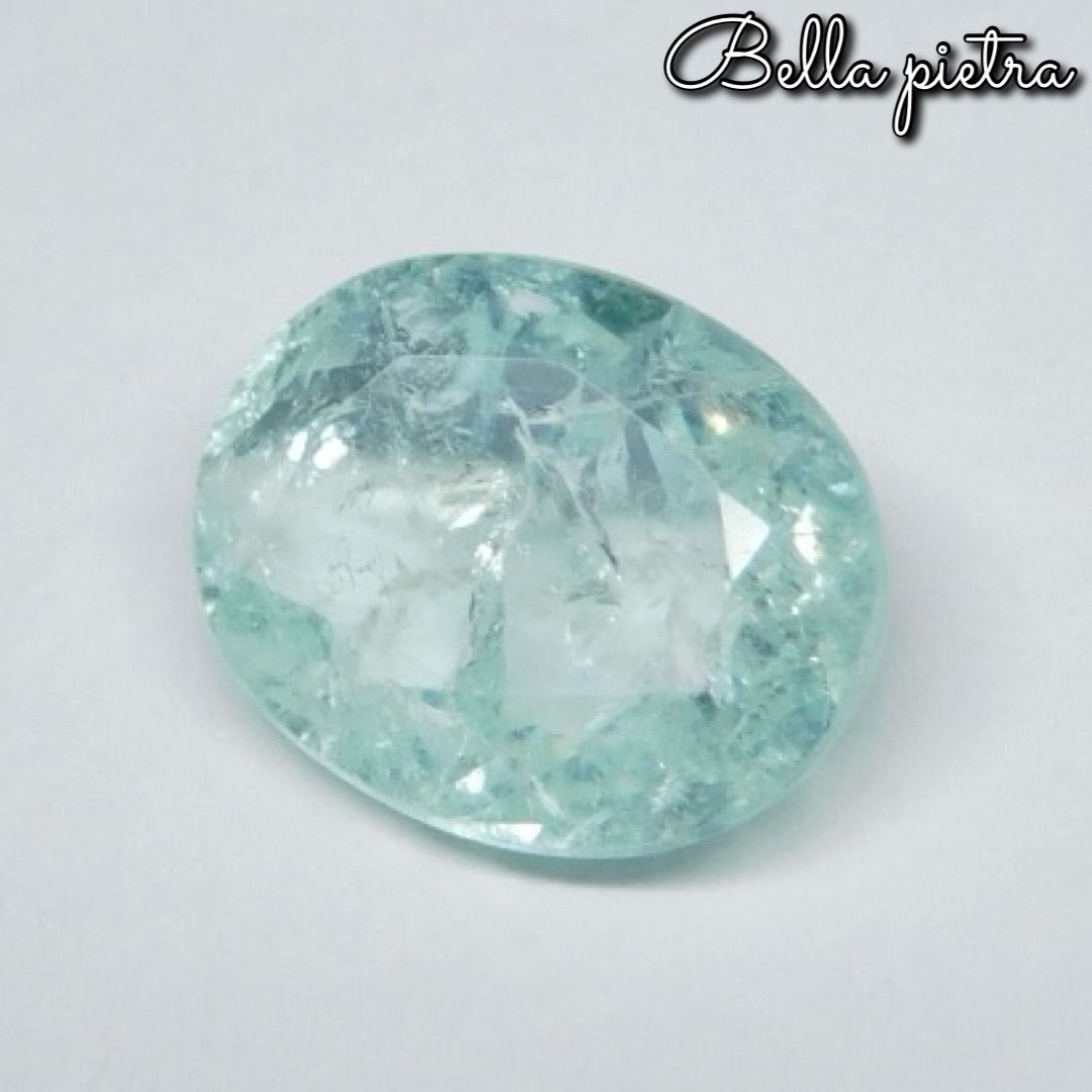 流行り の ブランド - 2024年おすすめのアイテム満載 0.870ct☆希少☆天然パライバトルマリン オーバル ネオンブルー トルマリン