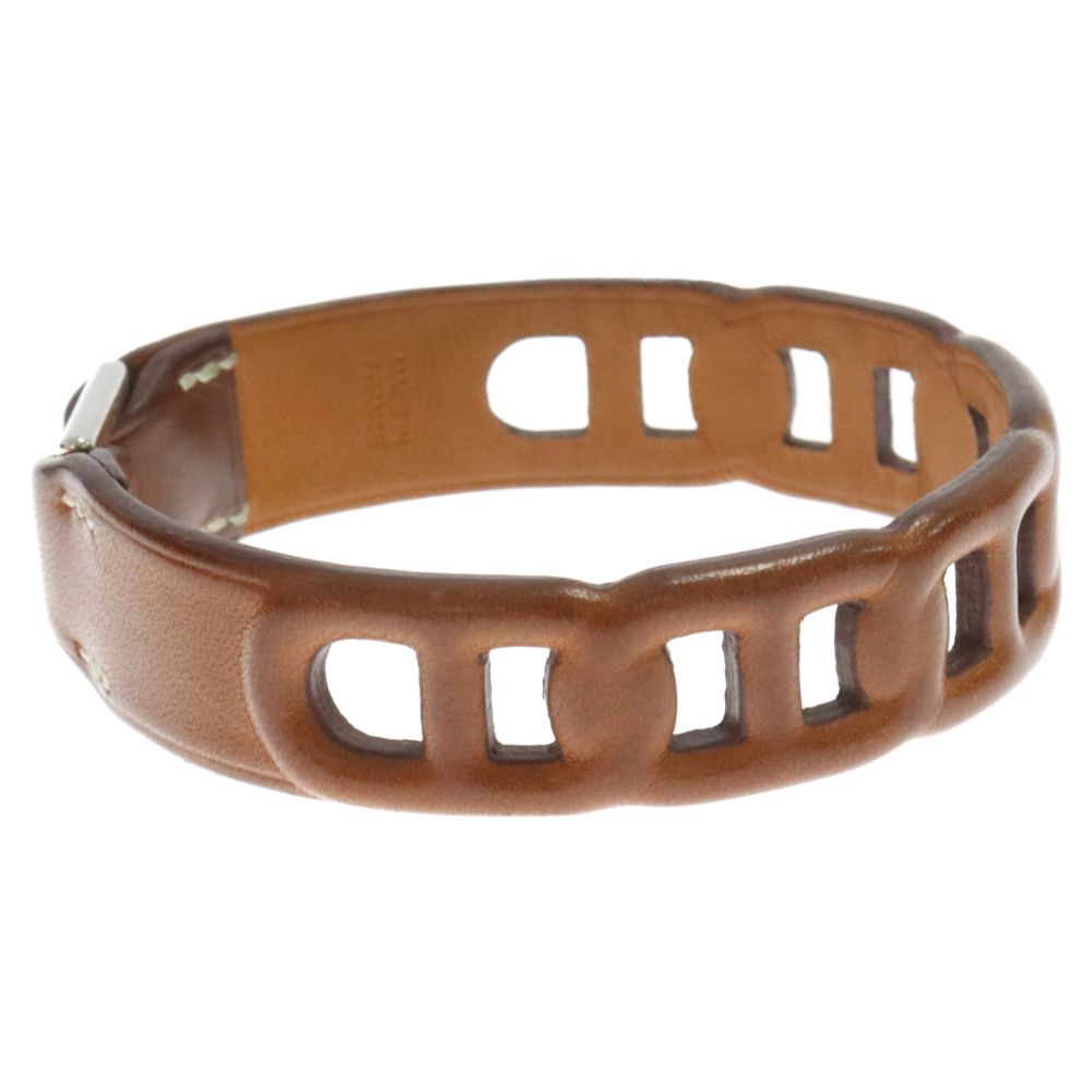 HERMES (エルメス) アマールフォーブ レザーブレスレット 革バングル