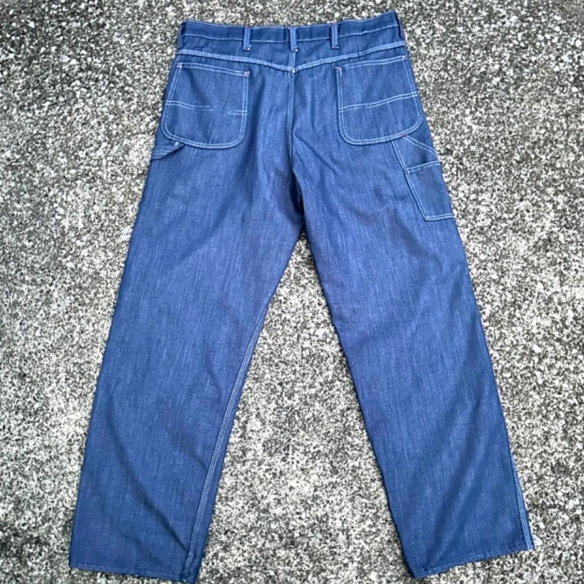 70s Montgomery ward vintage painter denim pants scovill zipper 