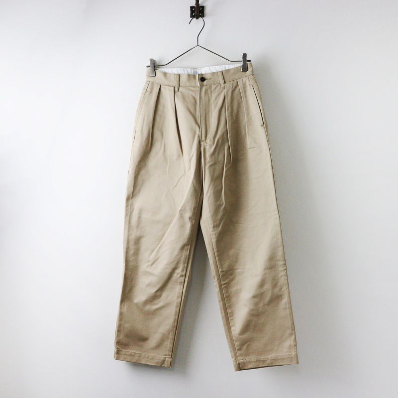 CIOTA シオタ ツータック チノパンツ ベージュ CIOTA (シオタ) ツータックチノパンツ