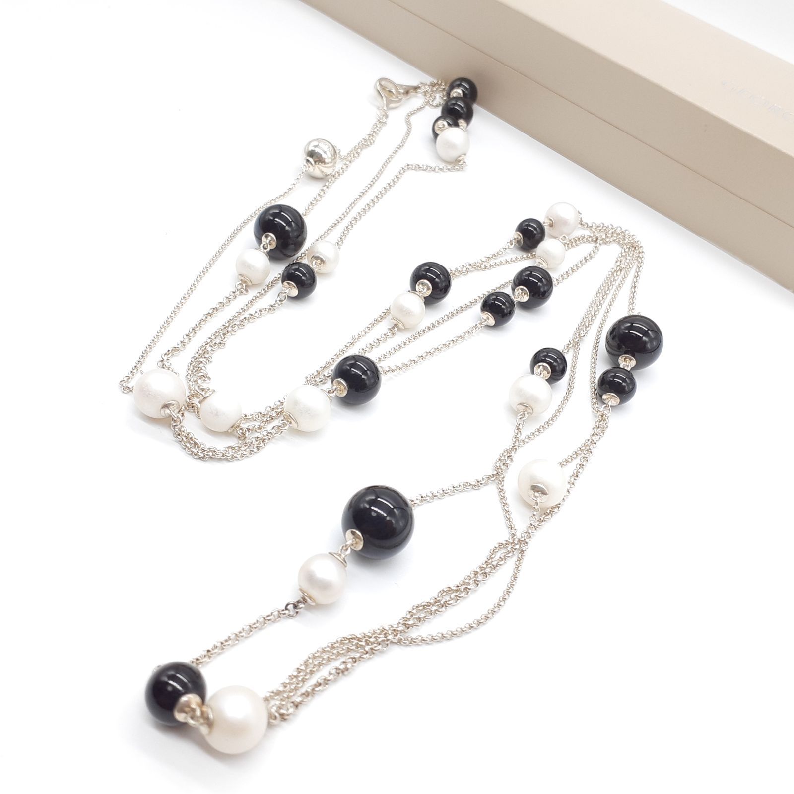 GEORG JENSEN ジョージジェンセン ネックレス ロング スフィア 