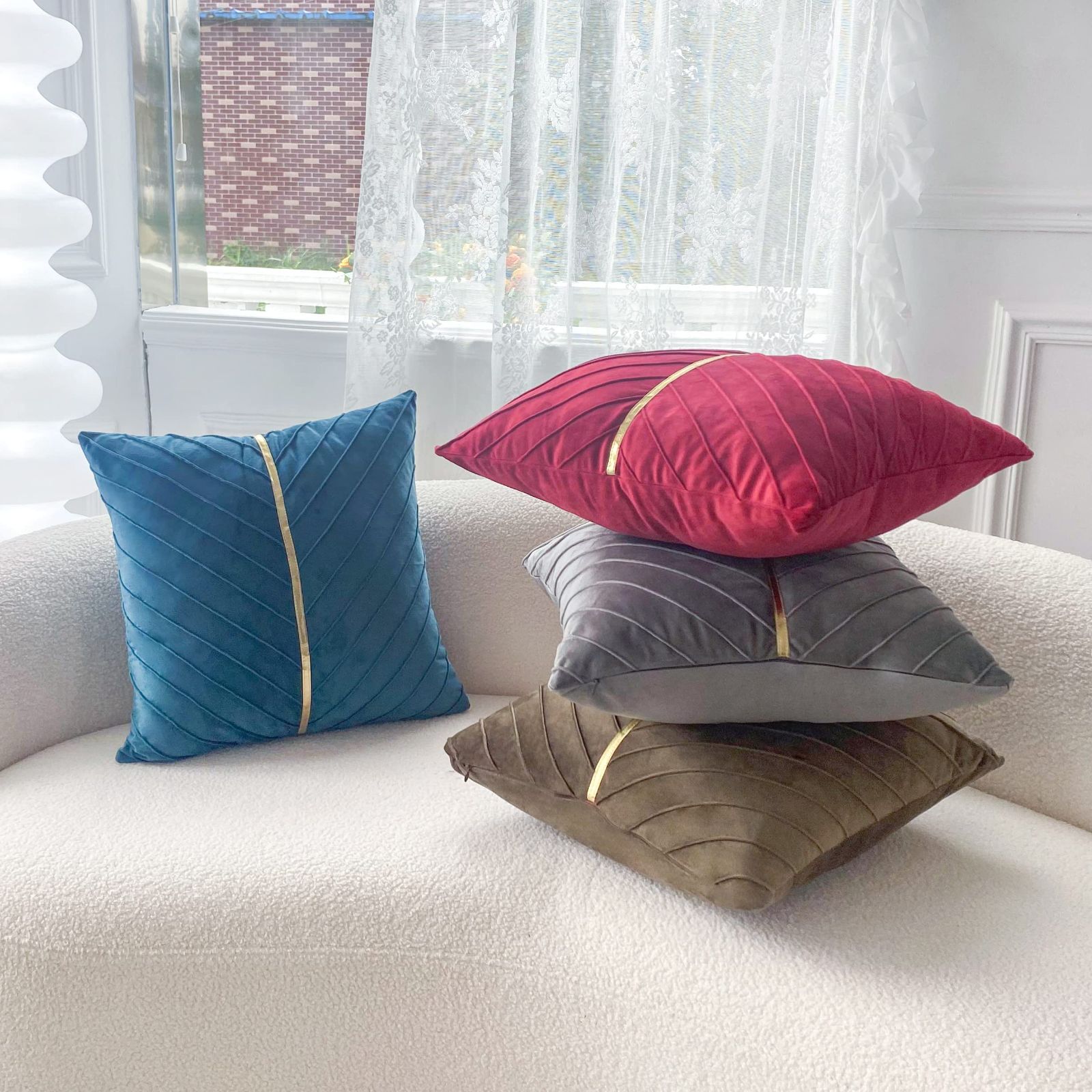 ゴールド 花柄刺繍 座布団5枚 金色 花柄 刺繍座布団 フラワー刺繍