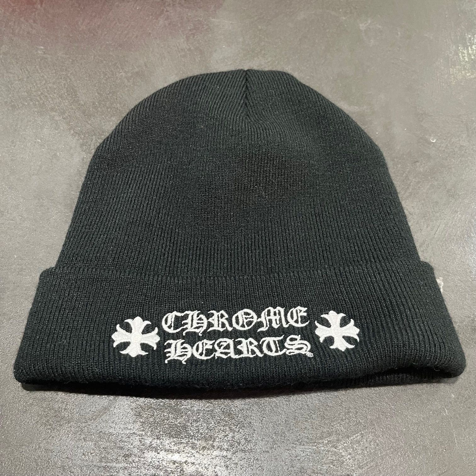 国内正規 美品Chrome Hearts CH PLUS WATCH CAP シーエイチプラス ワッチニットキャップ ビーニー  ニット帽 クロムハーツ OS 70028A4
