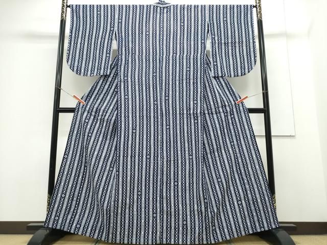 平和屋着物∴夏物 浴衣 縦綿絽 舞花間道 綿 CAAY4610ng