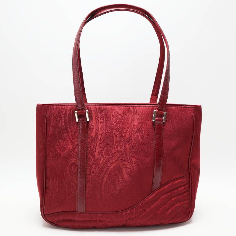 ミニビック！✨美品✨ ETRO エトロ ペイズリー柄 トートバッグ ETRO エトロ ペイズリー柄 キャンバス/レザ― トートバッグ
