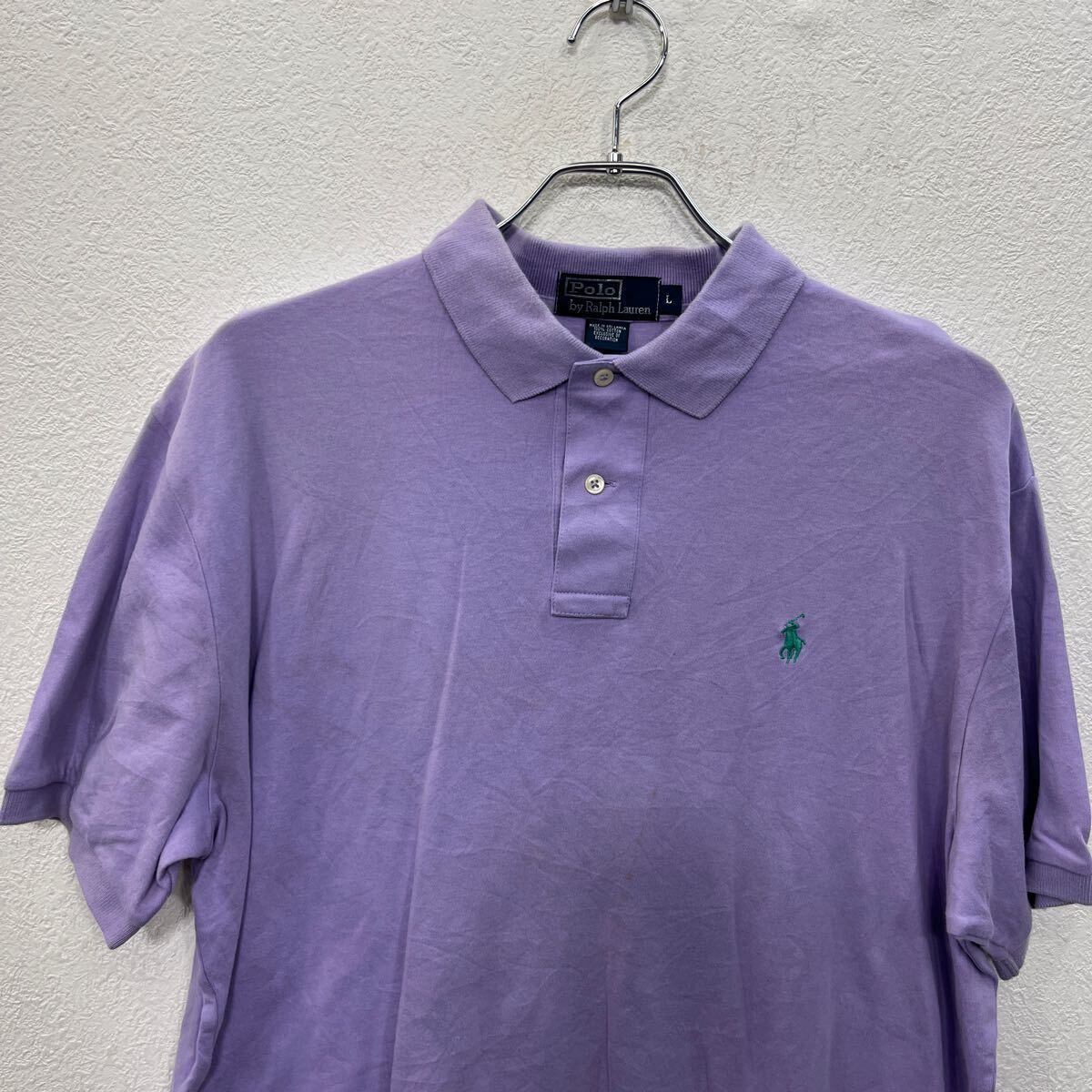 【美品】POLO RALPH LAURENポロシャツ半袖　パープルラルフローレン POLO RALPH LAUREN(ポロラルフローレン) / ビッグポニー/半袖