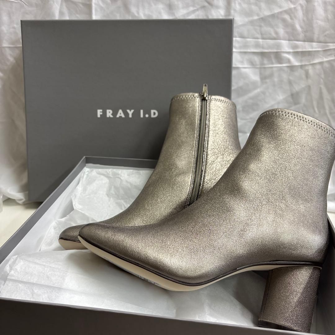 FRAI.ID フレイアイディー ストレッチ ショート ブーツ スクエアブーツ トゥブーツ