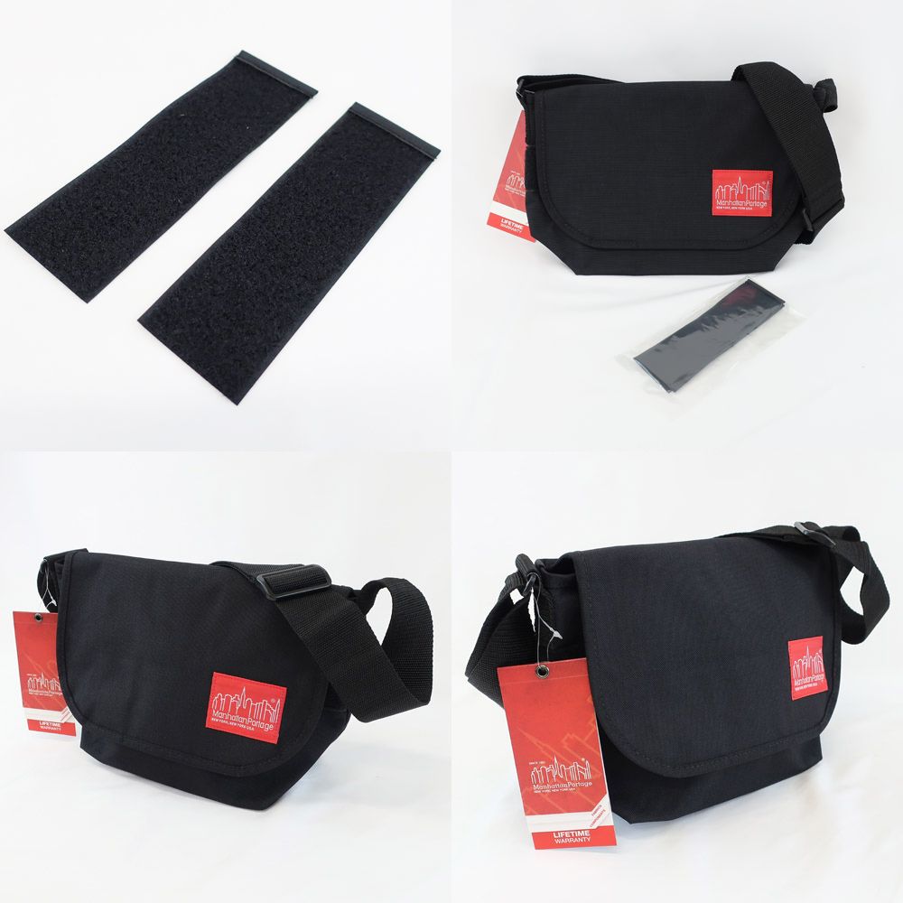 【天白】【MANHATTAN PORTAGE】マンハッタンポーテージ メッセンジャーバッグ MP1605JR ブラック 黒 バッグ 鞄 ユニセックス【新品】【未使用】【中古】