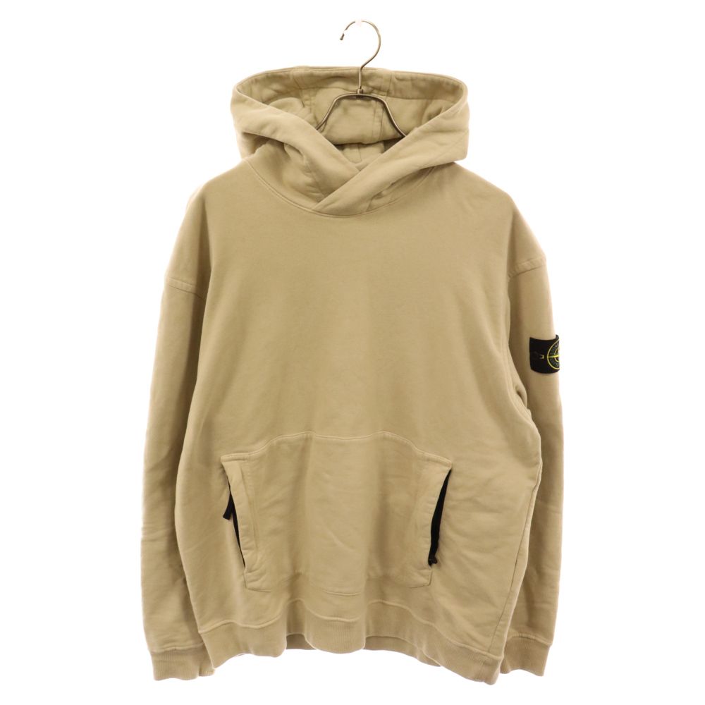 STONE ISLAND (ストーンアイランド) SWEAT HOODIE ロゴワッペン プルオーバーパーカー スウェットパーカー フーディ 771561820 ベージュ
