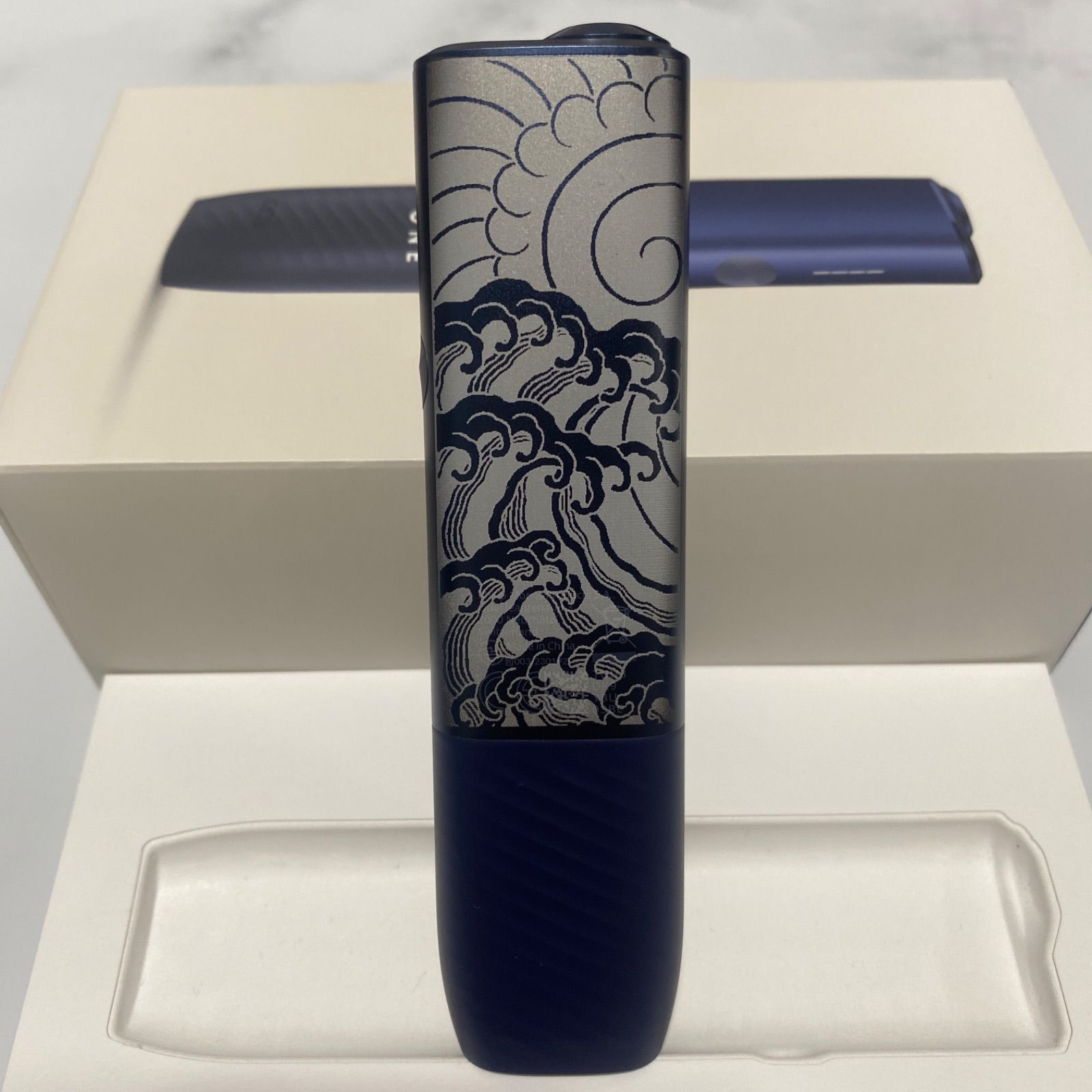 波 和柄 両面 加工 iQOS ILUMA i ONE アイコス イルマ i ワン 