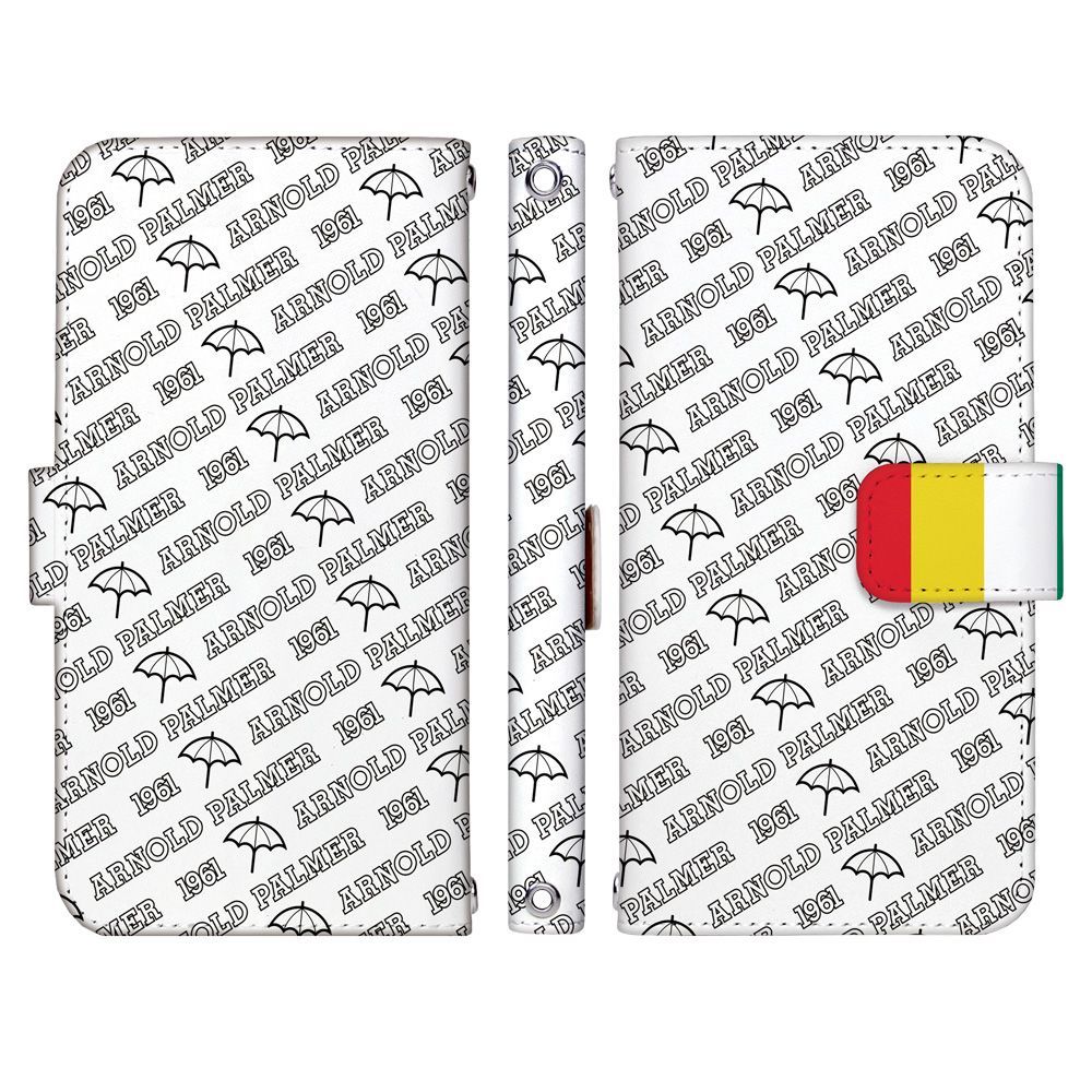 アーノルドパーマー ライセンス arrows We2 Plus M06 ケース 手帳型 スマホケース [デザイン:design.56/マグネットハンドあり] Arnold Palmer 傘 おしゃれ 大人