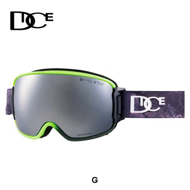 ダイス DICE ゴーグル バンク BK40893 BANK スキー スノボ