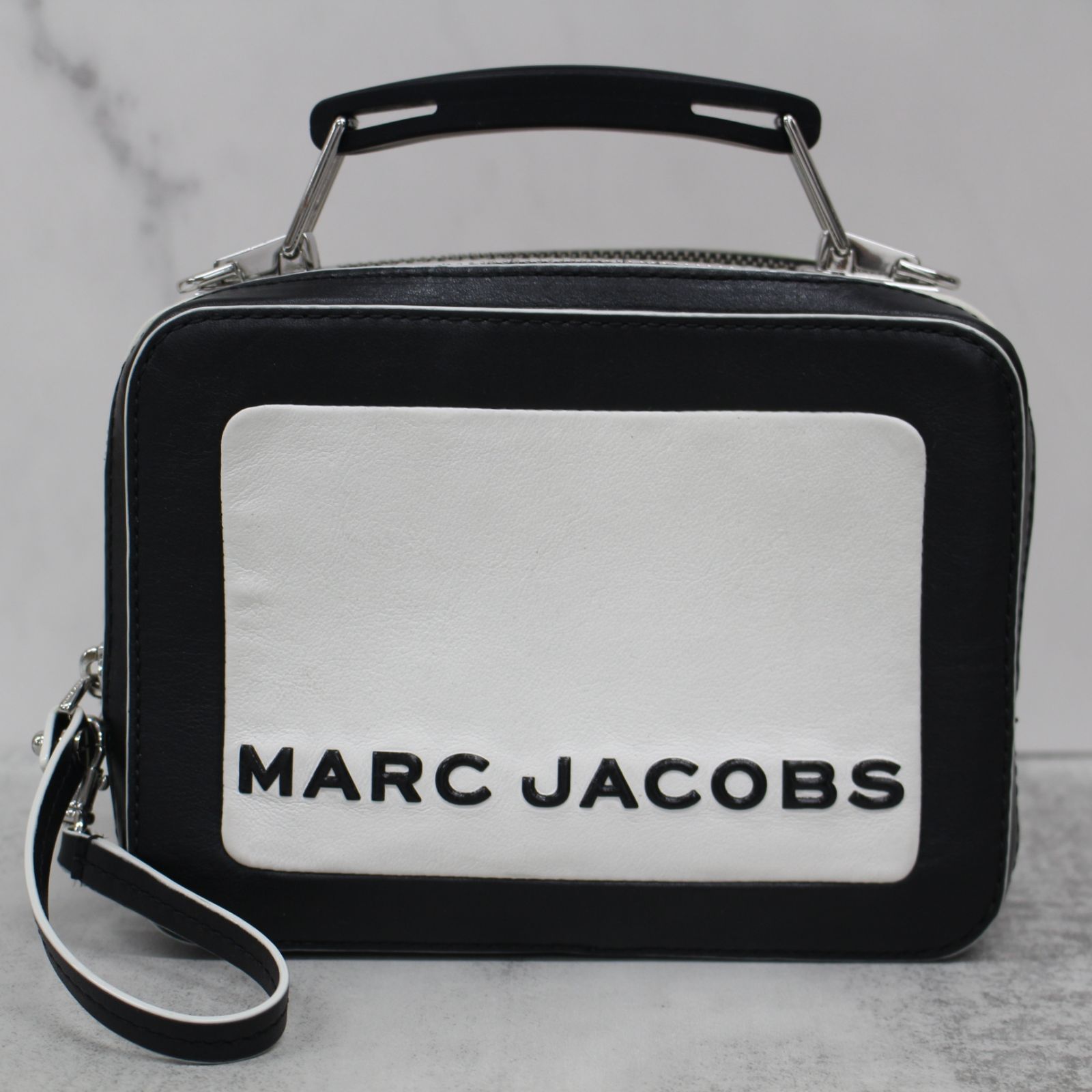 S005)MARC JACOBS THE BOX20 2wayショルダーバッグ カラーブロックド