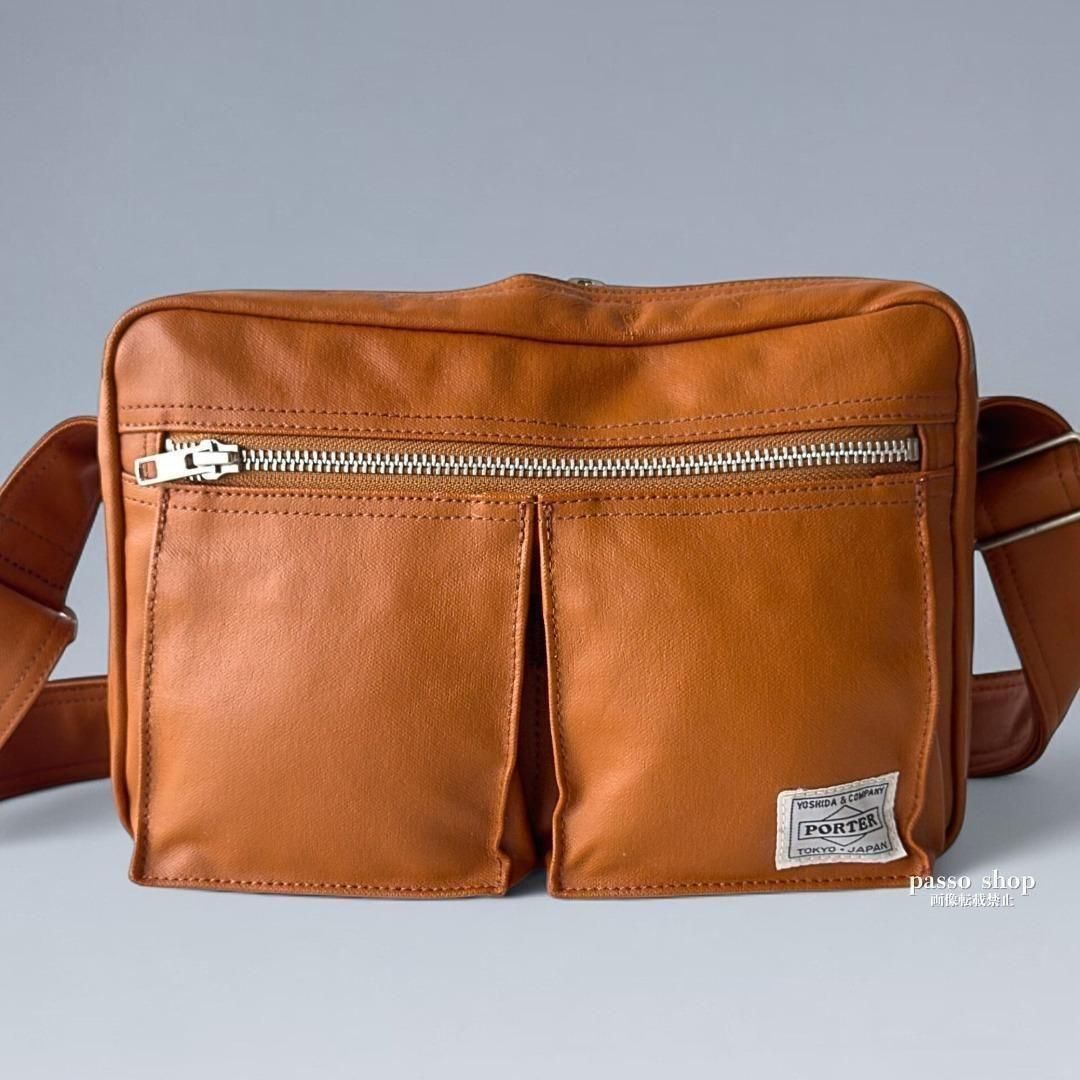 ✨極美品✨️ポーター フリースタイル ショルダーバッグ キャメル 2層式 カメラ 美品✨ポーター フリースタイル 2層式 ショルダーバッグ