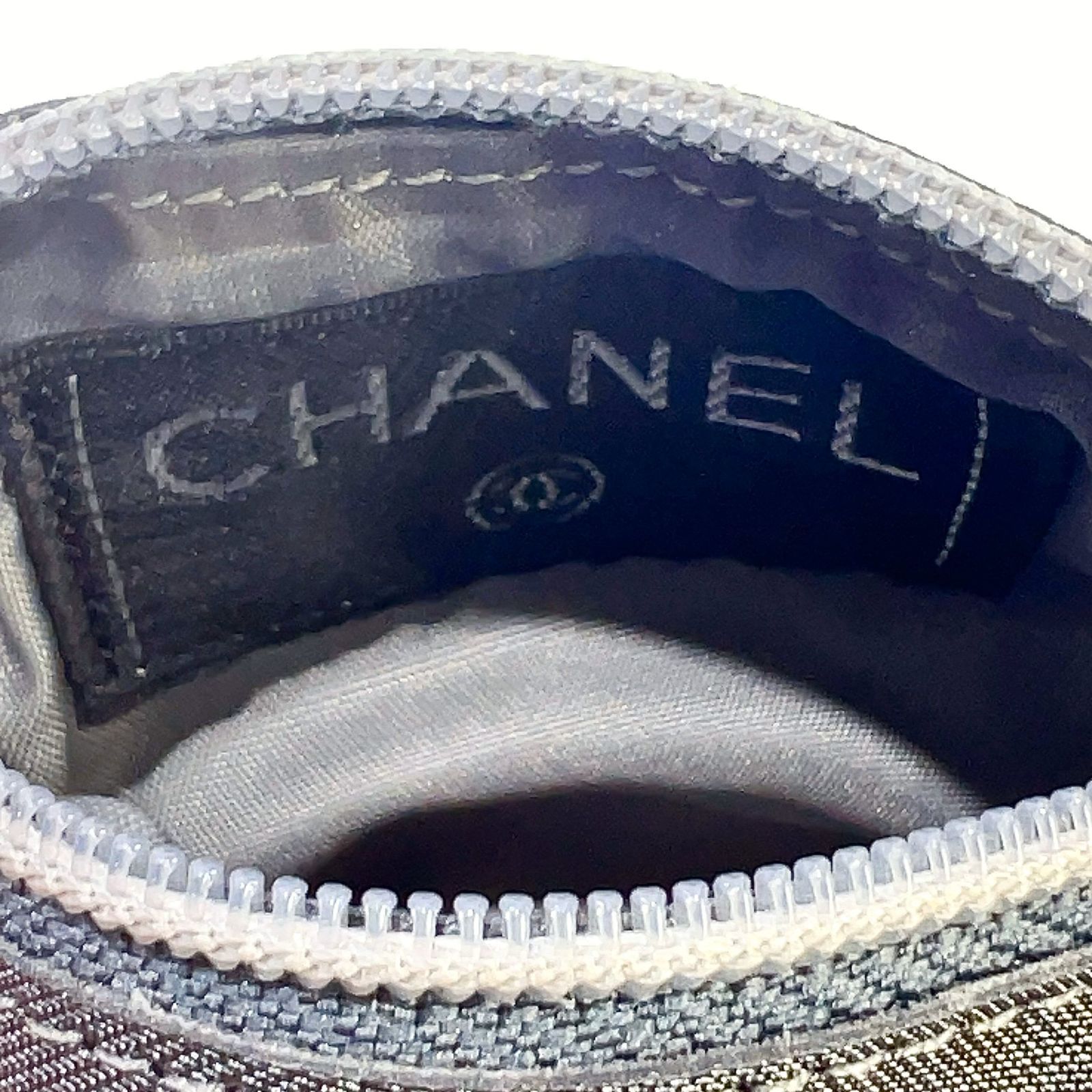 CHANEL シャネル ヴィンテージ ロゴ ショルダーバッグ ポーチ ナイロン 