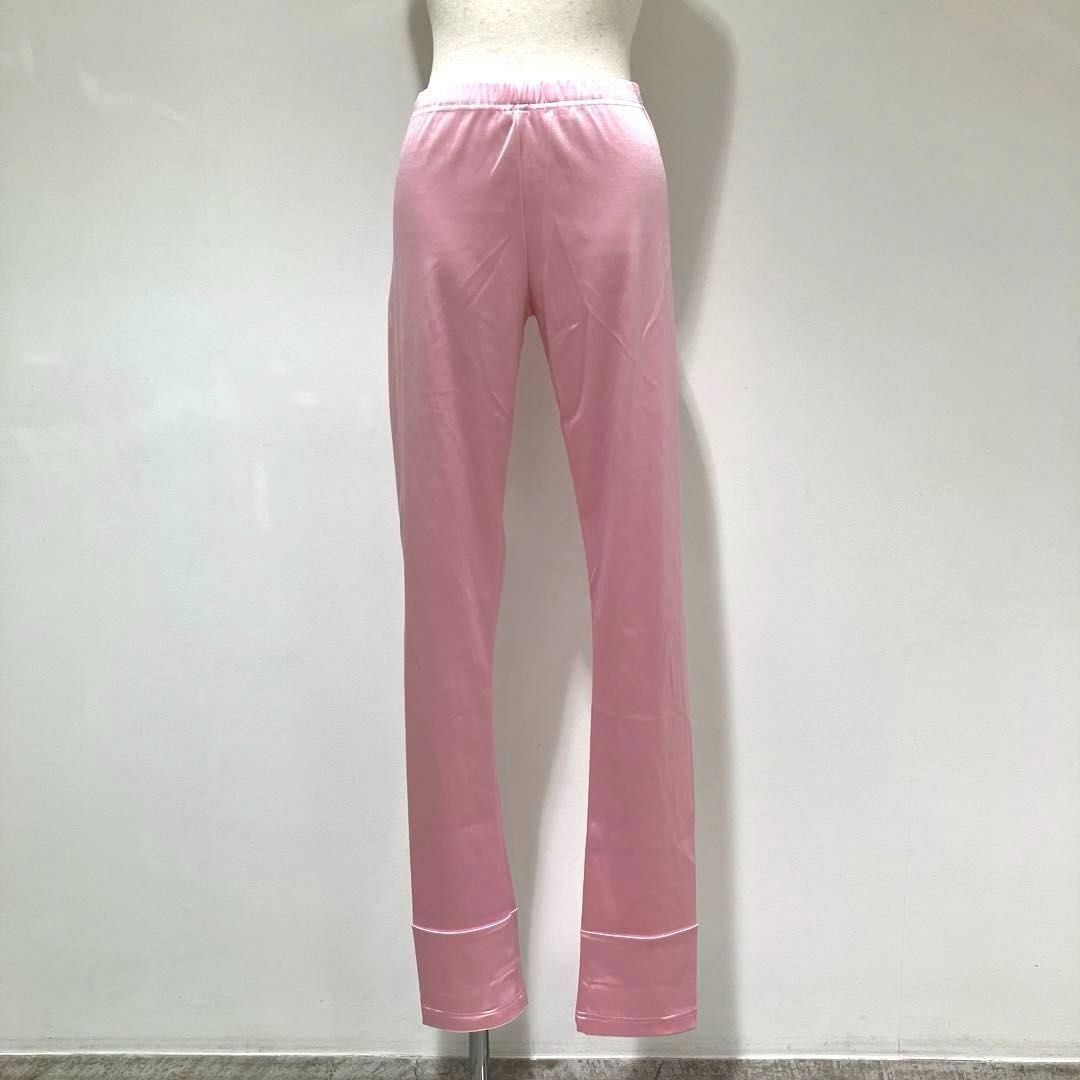 JB-P014 ジュンヤワタナベ コムデギャルソン JUNYA WATANABE COMME des GARCONS ナイロンストレッチサテン レギンスパンツ ピンク Mサイズ 2018年A|W