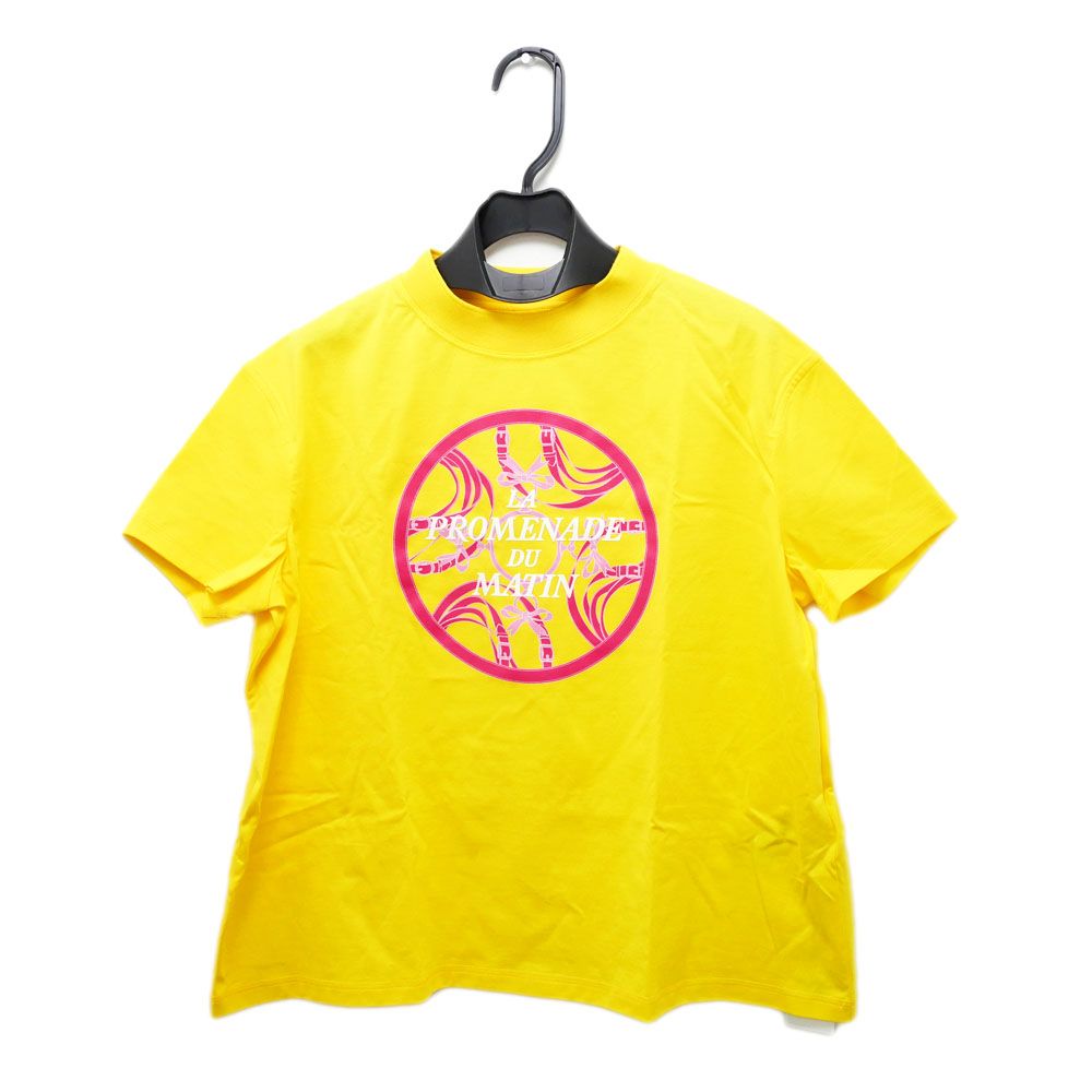 【名東】エルメス 半袖Tシャツ プロムナード イエロー 36サイズ コットン レディース アパレル 女 服 名東】エルメス 半袖Tシャツ プロムナード イエロー 36サイズ