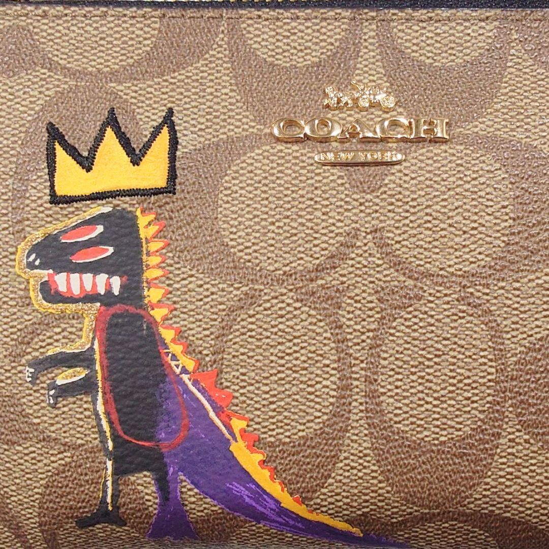 COACH コーチ バスキア コラボ リストレット ポーチ レキシー 恐竜 