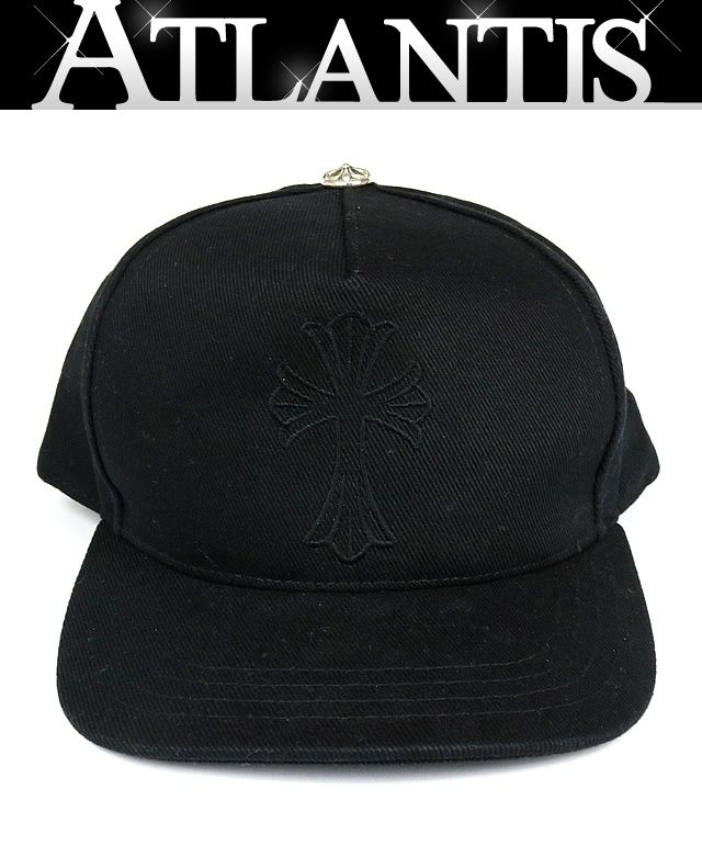 CHROME HEARTS 銀座店 クロムハーツ 新品 トラッカーキャップ CHクロス 刺繍 帽子 メンズ SV925 黒 96284