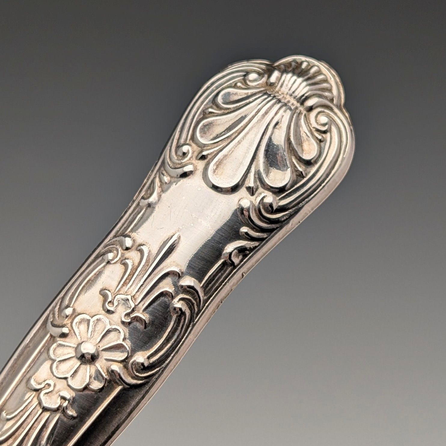 英国ヴィンテージ 純銀製ハンドル