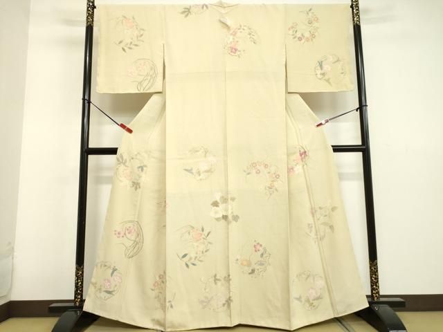 平和屋着物○訪問着 草花丸文 正絹 逸品 未使用 DAAV1063tw - メルカリ