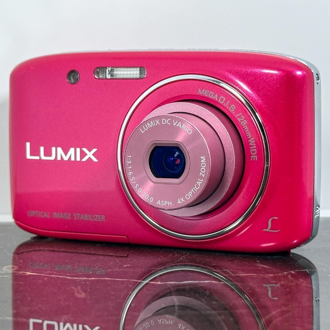 美品】Panasonic LUMIX DMC-S2 セール ピンク デジタルカメラ② 美品
