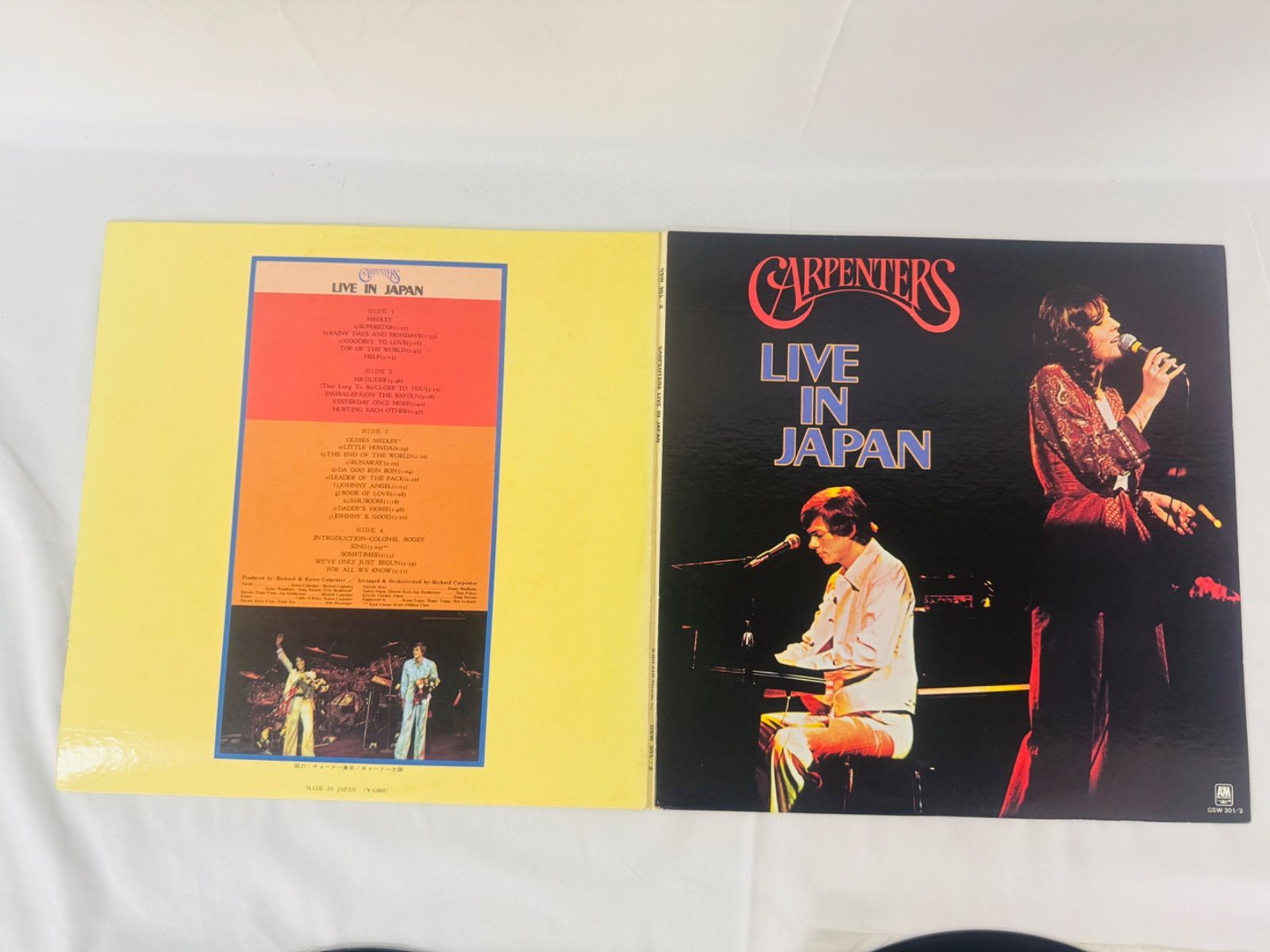 ★ 【見本盤】カーペンターズLP 5枚セット カーペンターズ LPレコード LIVE IN JAPAN 来日記念盤 限定盤 2