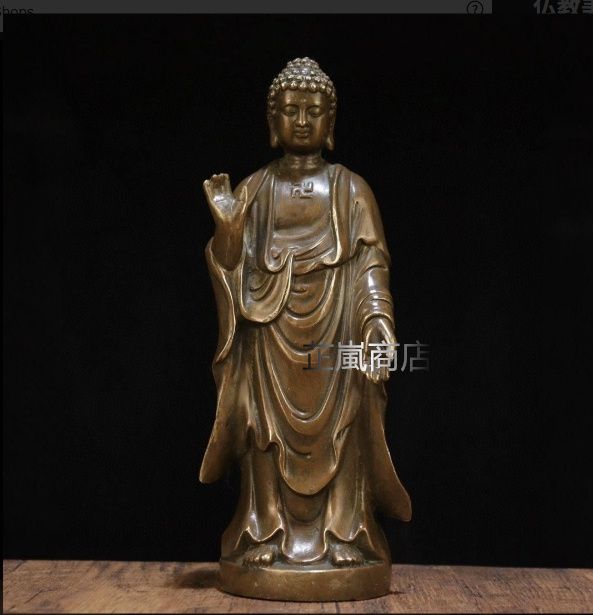 仏教美術 仏像 阿弥陀仏仏像 銅製 銅器 工芸品 置物