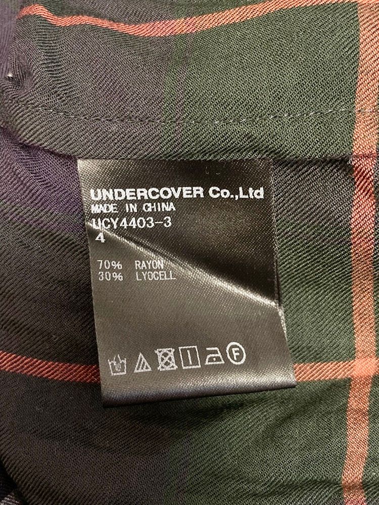 新品未使用 undercover チェックシャツ サイズ3