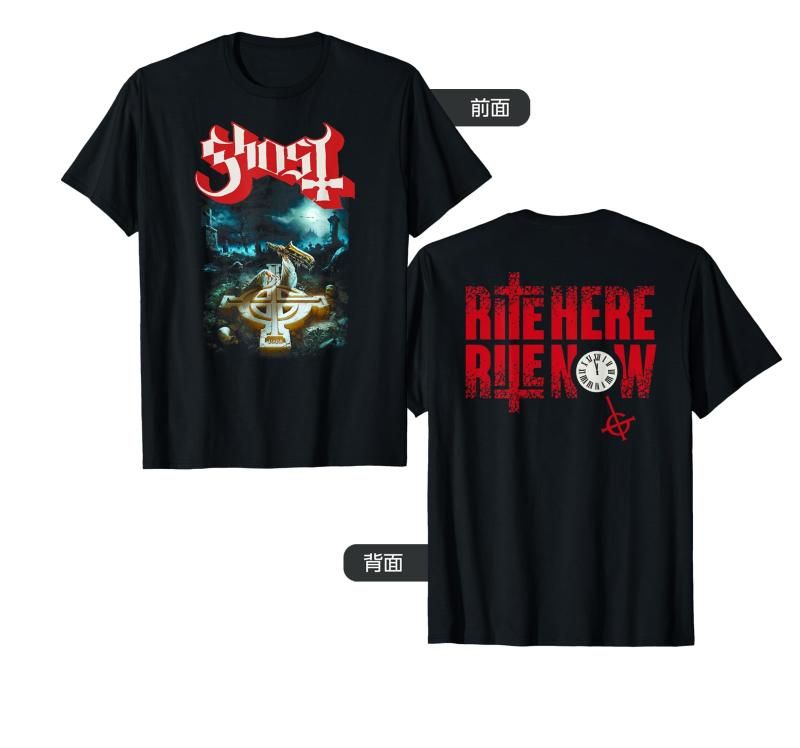 Ghost ? Rite Here, Rite Now Title Back and Front Tシャツ