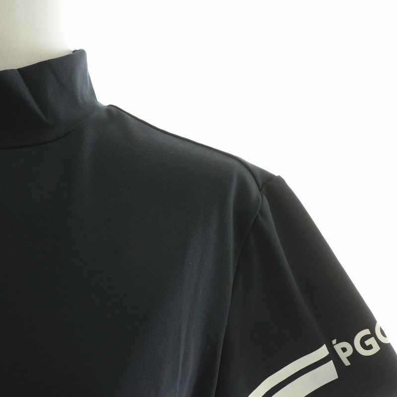 新品　PGG ピージージー　半袖モックネックシャツ　メンズ4 pgg パーリーゲイツ golf メンズ モックネック 半袖 メンズ