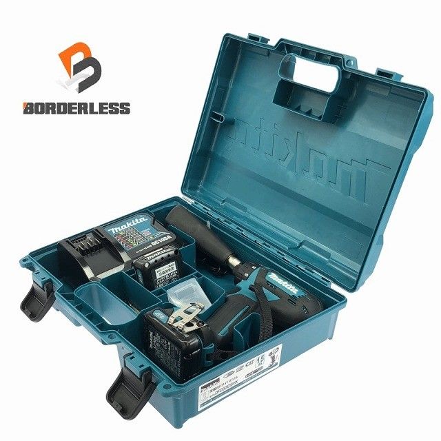 makita マキタ 10.8V 充電式ドライバドリル DF033DSHX 青|ブルー バッテリ2個 1.5Ah 充電器 ケース付 ドリルドライバー
