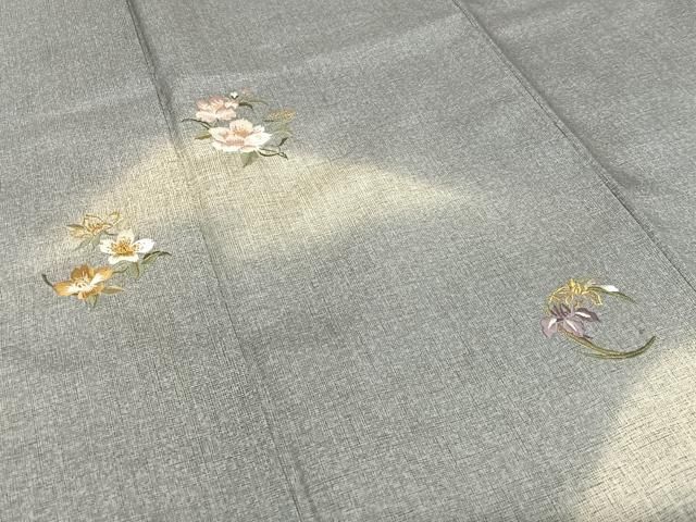 総刺繍 草花文