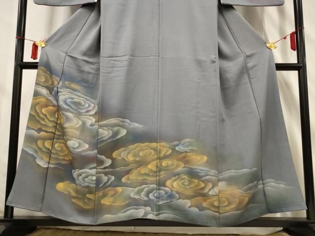 平和屋着物□豪華色留袖 飛鶴枝葉文 金銀彩 正絹 逸品 CAAR4556ev