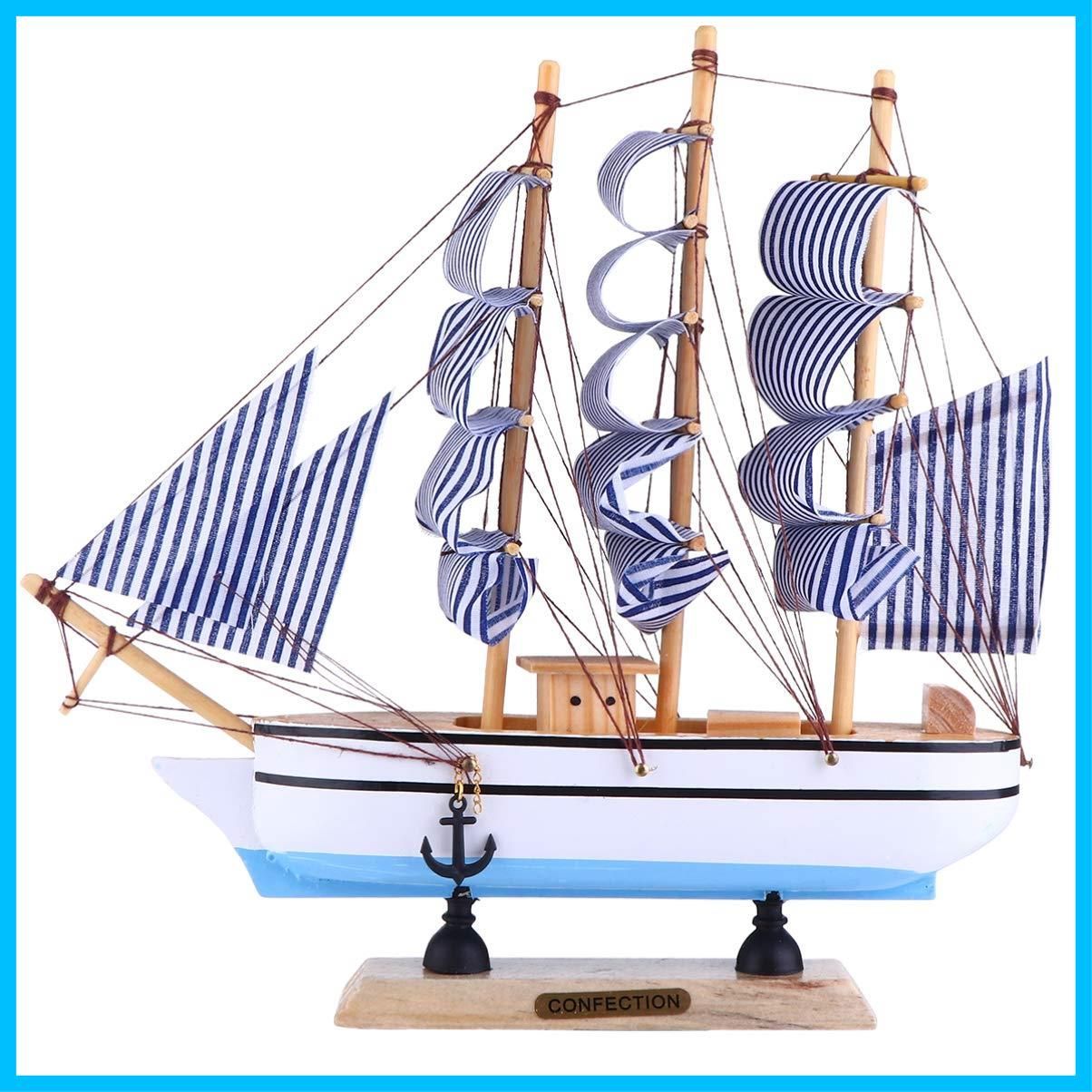 人気商品】NUOLUX 帆船 木製 帆船模型 船モデル 置物 手作り DIY ...