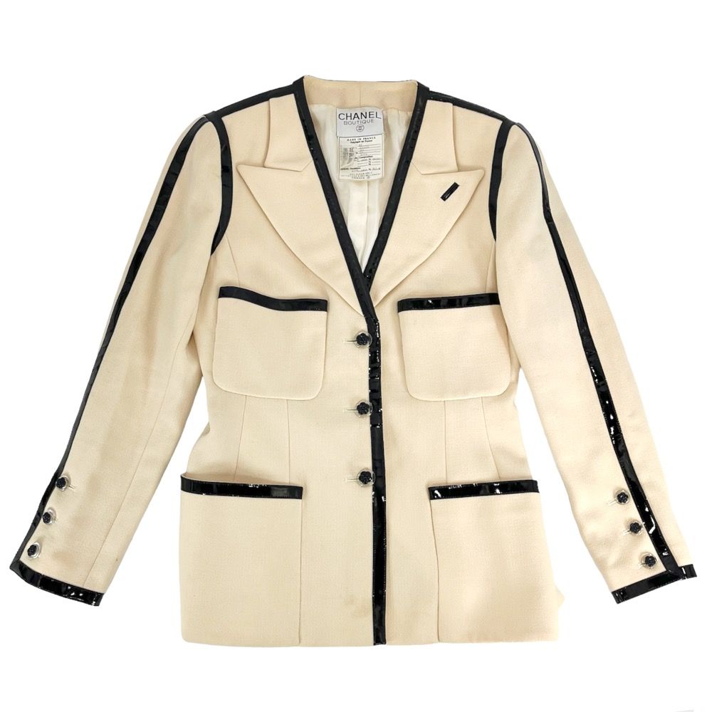 シャネル セットアップ レディース パイピング ジャケット 長袖  