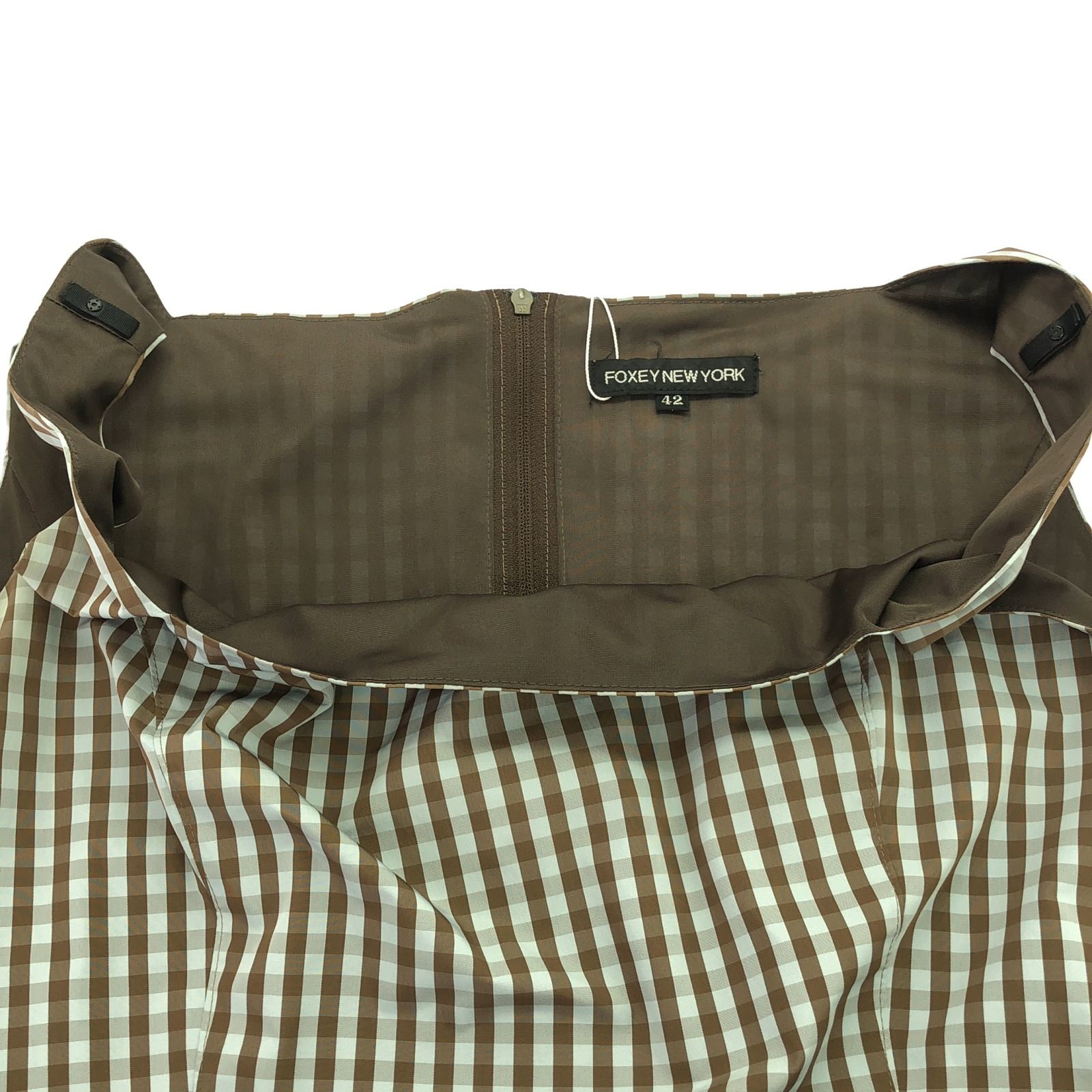 FOXEY NEW YORK ワンピース ギンガムチェック ノースリーブ FOXEY NEW YORK ワンピース ギンガムチェック ノースリーブ 楽天