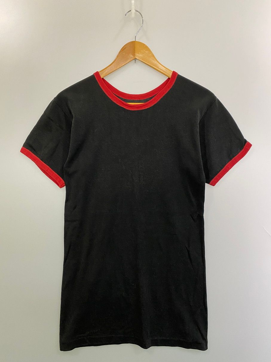 Champion チャンピオン 60 S C中ランタグ RINGER TEE ショートスリーブ サイズ 42 ブラック|レッド メンズ 146-250422-AS-37-min