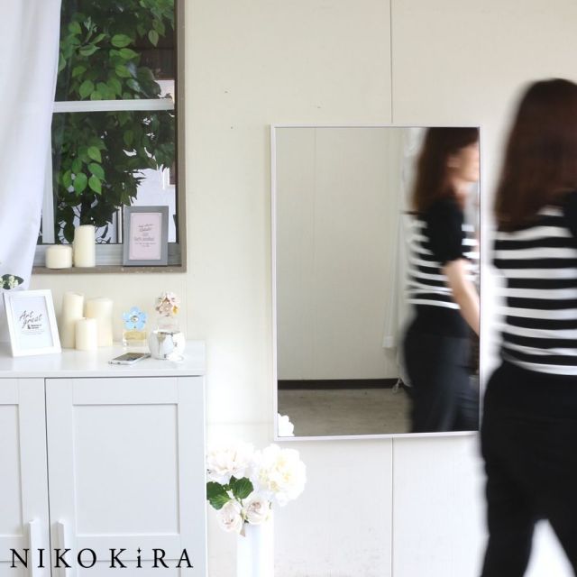 鏡 壁掛け ウォールミラー 姿見鏡 全身 全身鏡 姿見 壁掛けミラー