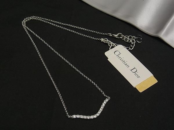 Christian Dior　ディオールネックレス　ラインストーン □新品□未使用□ ChristianDior クリスチャンディオール ライン