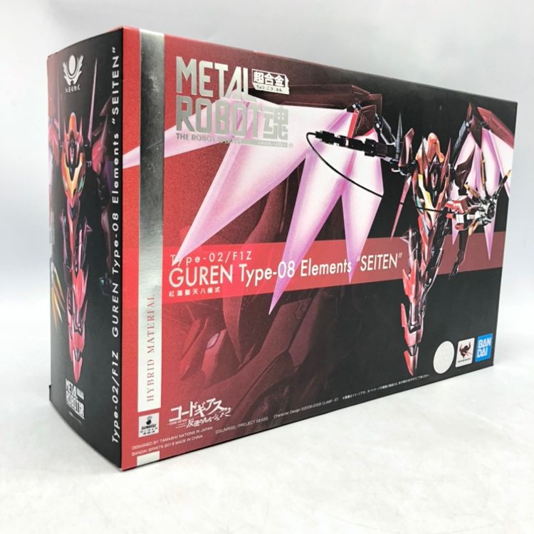 【中古】バンダイ　METAL ROBOT魂 ＜SIDE KMF＞紅蓮聖天八極式 ｺｰﾄﾞｷﾞｱｽ反逆のﾙﾙｰｼｭR2　開封品、台座に傷有[70]