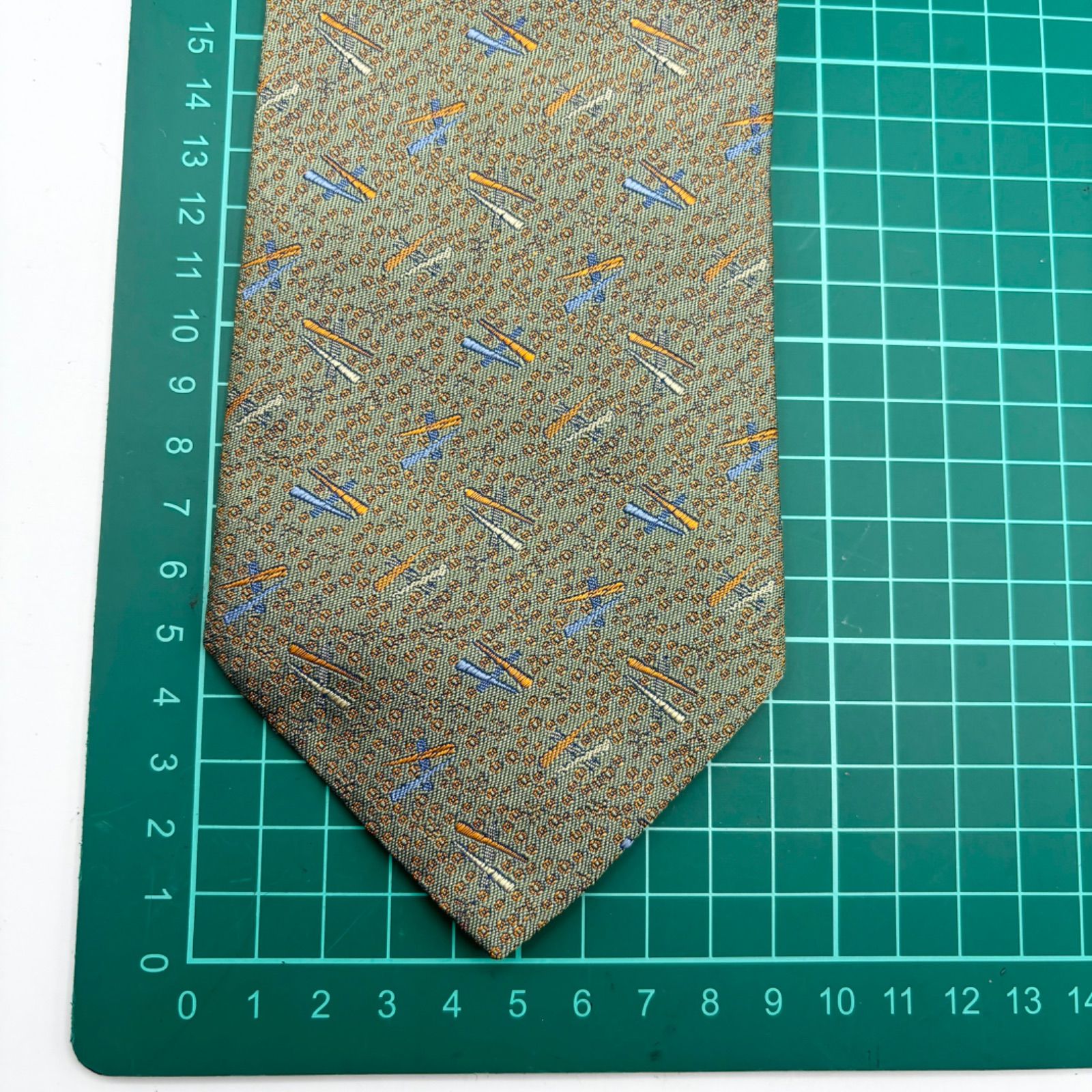 HERMES エルメス 未使用 シルク ネクタイ マルチカラー フランス