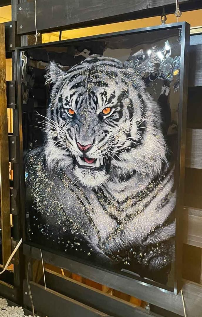 アンティーク調】イタリア製 輸入雑貨 立体絵画 額絵 絵画 - 雑貨 アンティーク調】イタリア製 輸入雑貨 立体絵画 額絵 絵画 - 雑貨