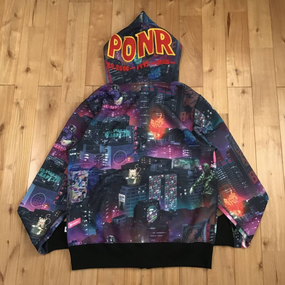 NEON TOKYO シャーク パーカー Lサイズ shark full zip hoodie a